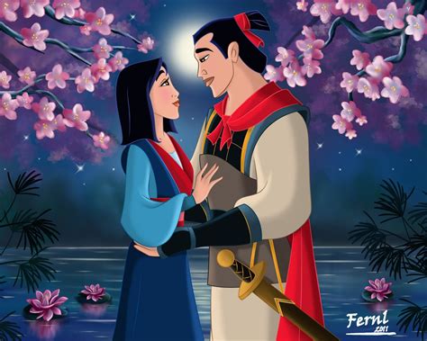 Mulan and Shang | Mulan disney, Disney princess art, Mulan