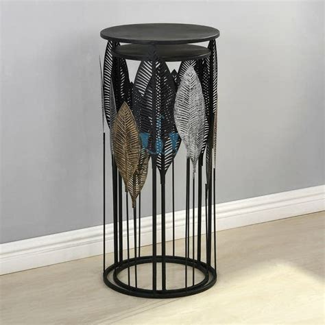 Stellar Leaves 2 Piece Metal Planters