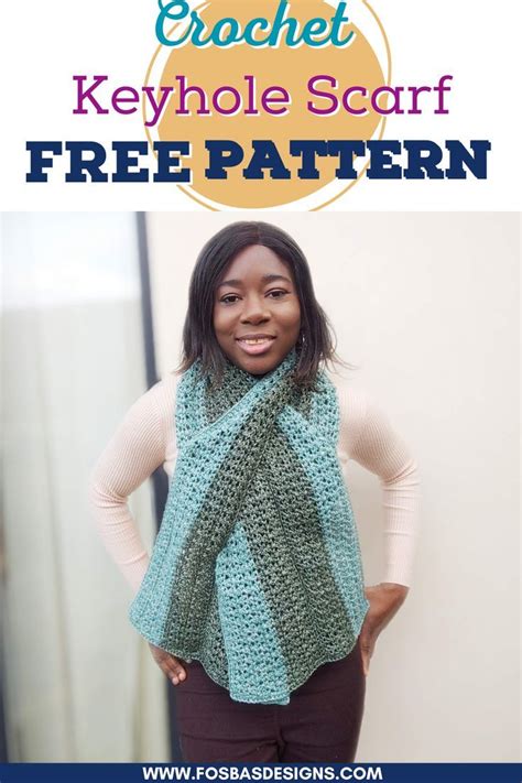 Adult Crochet Keyhole Scarf Pattern 的图像结果