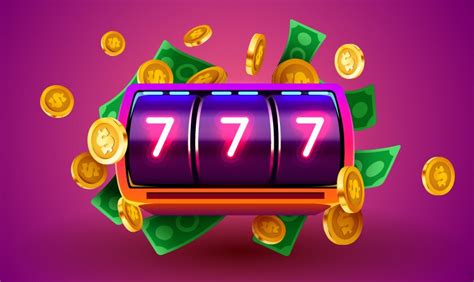 Golden slot machine wins the jackpot 777 big win Vector Image