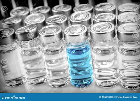 Several Vials with Medication Stock Photo - Image of medical, container ...