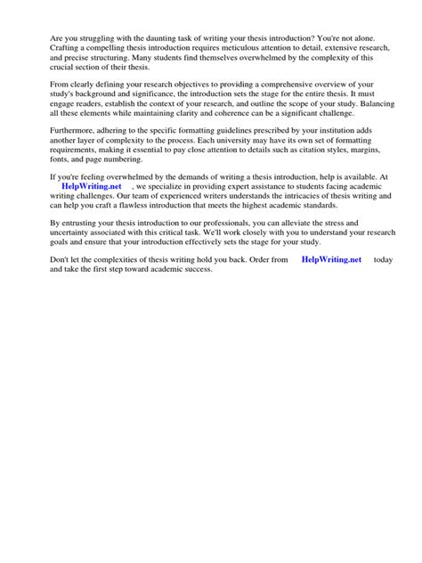 Image result for Dissertation Introduction Format Example