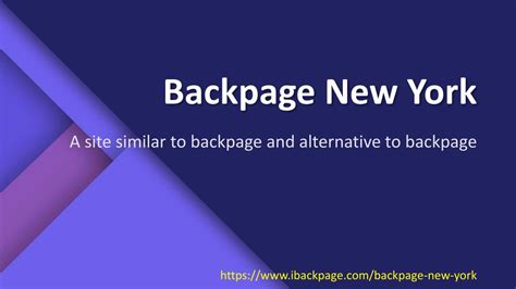 PPT - Backpage New York PowerPoint Presentation, free download - ID:7981359