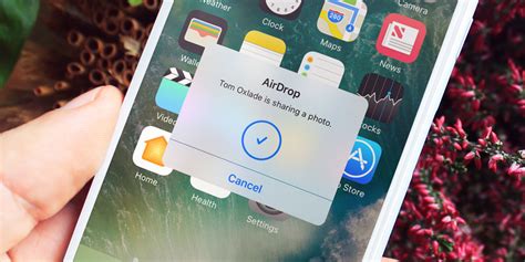 Using AirDrop 的图像结果