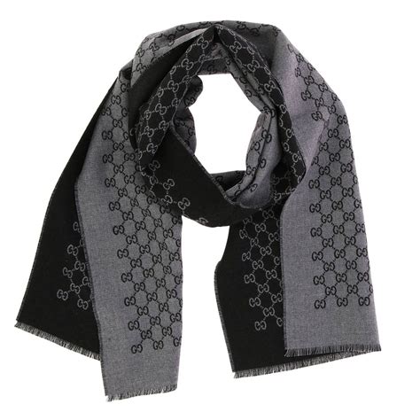 GUCCI: Scarf men - Black | Scarf Gucci 391246 4G200 GIGLIO.COM