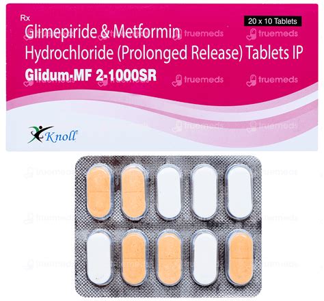 Glidum Mf 2 1000sr Tablet: Uses, Side Effects, Price & Substitutes