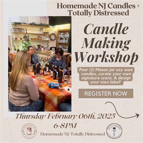 Homemade Soy wax candles| Local NJ candle making classes | WHAT A MONTH ...