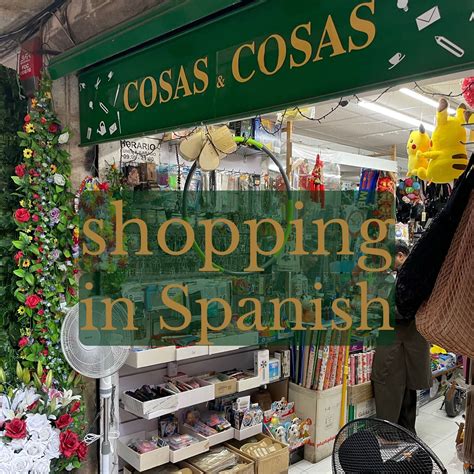 Shopping in Spanish: Vocab for a successful shopping experience - BaseLang