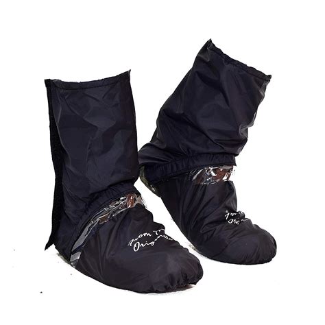 SHOERELLA Unisex Black Polyester Waterproof Rain/Snow Shoe Cover for ...