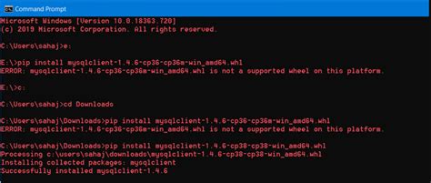 MySQL Python Pip Install Cmd 的图像结果