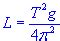 Simple Pendulum Equations Formulas Design Calculator Acceleration Gravity