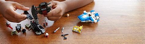 LEGO 75196 Star Wars A-Wing vs. Tie Silencer Microfighters,Multicolor ...