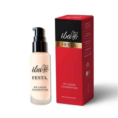 Buy Iba Festa HD Liquid Foundation with Hyaluronic Acid - 01 Ivory ...