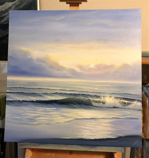 Excited to share this item from my #etsy shop: The New Dawn - Realistic Seascape Oil Painting ...
