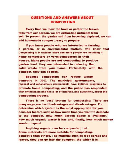 Image result for Composting Questions