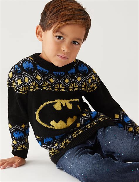 Buy Batman™ Knitted Jumper at Marks & Spencer
