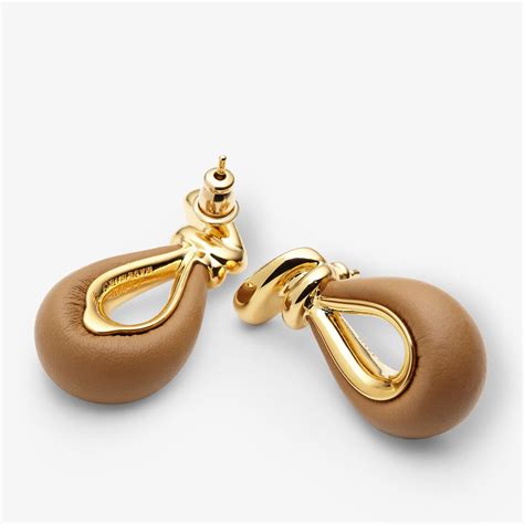 Orecchini Fendi Filo Pelle Beige | Fendi