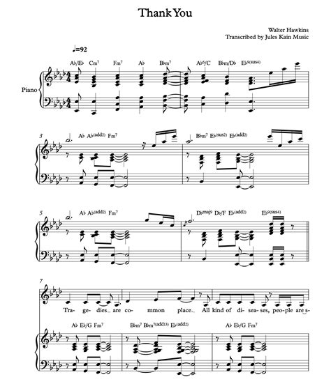 Oh Happy Day - Edwin Hawkins - Sheet Music — Jules Kain Music