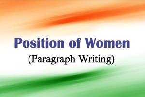 Position of Women (Paragraph)