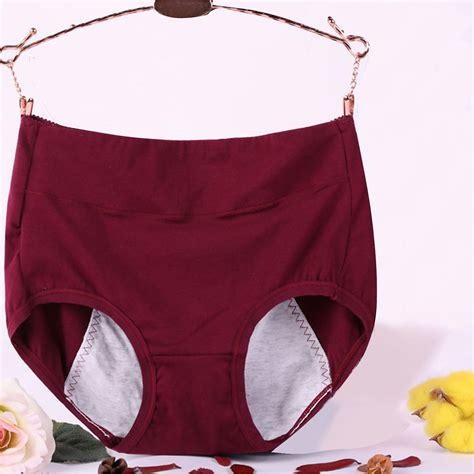BSDJILFG Womens Underwear Plus Size Cotton Panties Microfiber Period ...