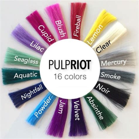 Image result for Pulp Riot Color Chart