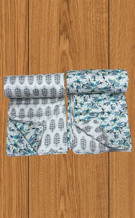 Blanket | Dohar. Sea Green Garden soft & Cozy. Two Pc Single bed | Lac ...
