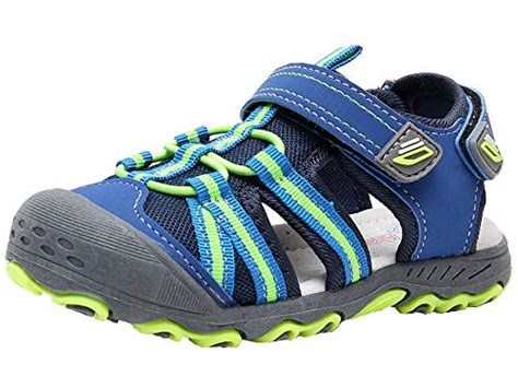Ahannie Boys Girls Outdoor Sport Sandals,Kids Closed Toe Beach Sandals ...