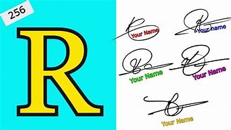 Image result for Signature Name Starts with R