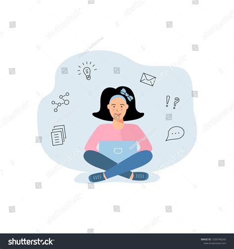 Image result for Cartoon Computer Girl