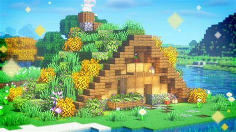 Cute Cottagecore Minecraft House Tutorial 的图像结果