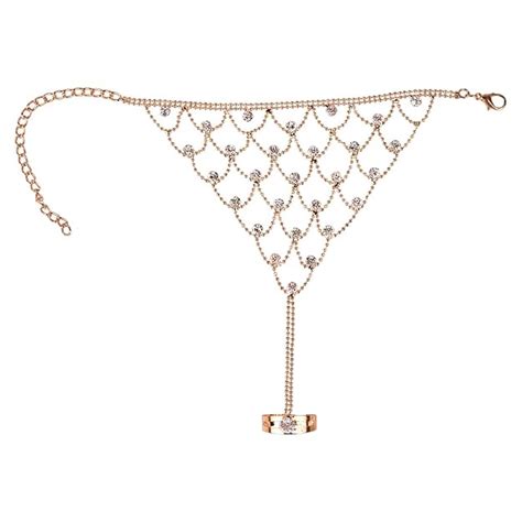 Buy AQUASTREET Pack of 1, Gold Plated Haathphool Rhinestone Bracelet ...