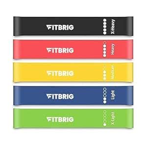 FITBRIG Resistance Bands Set for Strength Training, Mini Loop Hip Band ...