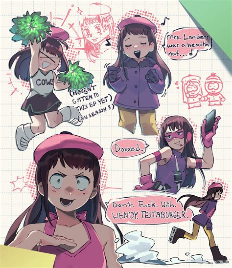 wendy testaburger (south park) drawn by barley_juice | Danbooru