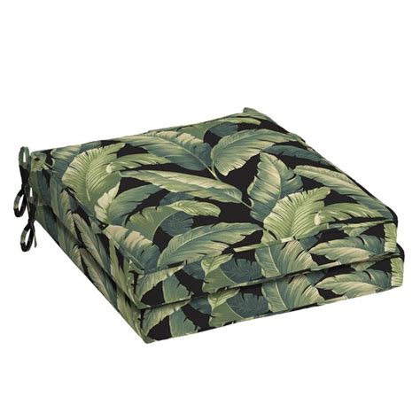 Arden Selections 2-Piece Onyx Cebu Premium Patio Chair Cushion at Lowes.com