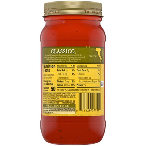 Classico Spaghetti Sauce Brands