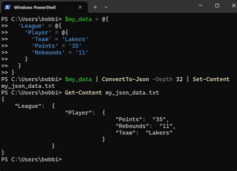 Image result for JSON PowerShell Setup
