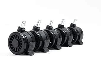 Nexlev 75mm Racing Caster Wheels (75mm racing castor with lock ...