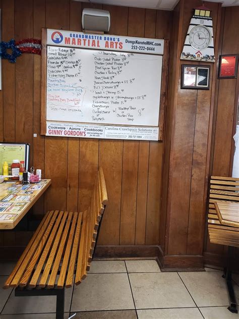 Menu at Cox Family Restaurant, Morehead City