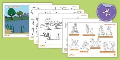 ESL Park Prepositions Craft for Kids