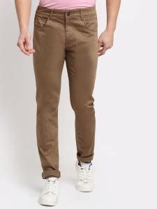 CANTABIL Regular Fit Men Khaki Trousers - Buy CANTABIL Regular Fit Men ...