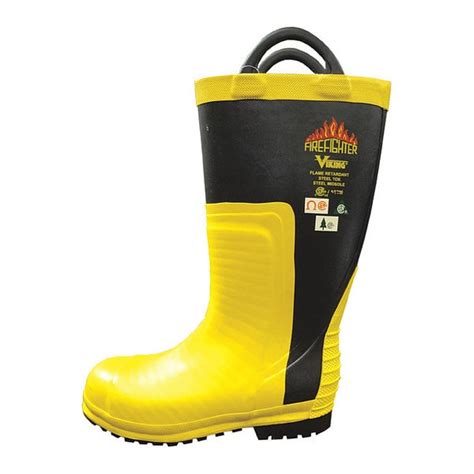 Viking Rescue Saw Fire Boot, Yllw/Blk, Size 6, PR VW91-6 | Zoro