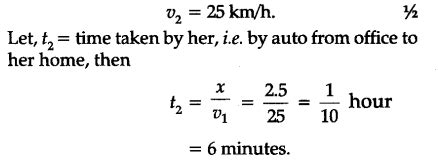 A woman starts from her home at 9.00 a.m., walks with a speed of 5 km ...