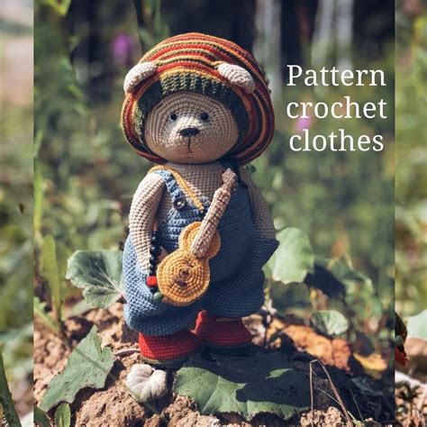 Pattern Crochet Clothes for Teddy Bear. - Etsy