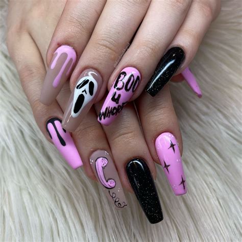 Scream nails halloween – Artofit