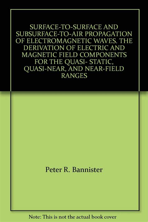 Buy SURFACE-TO-SURFACE AND SUBSURFACE-TO-AIR PROPAGATION OF ...