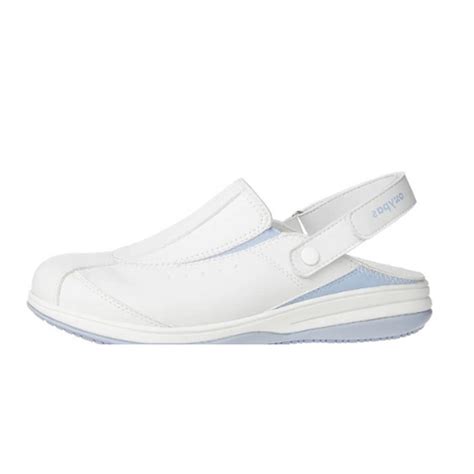 Туфли женские рабочие сабо микрофибра, белые IRIS WHT (ID#1728296098 ...