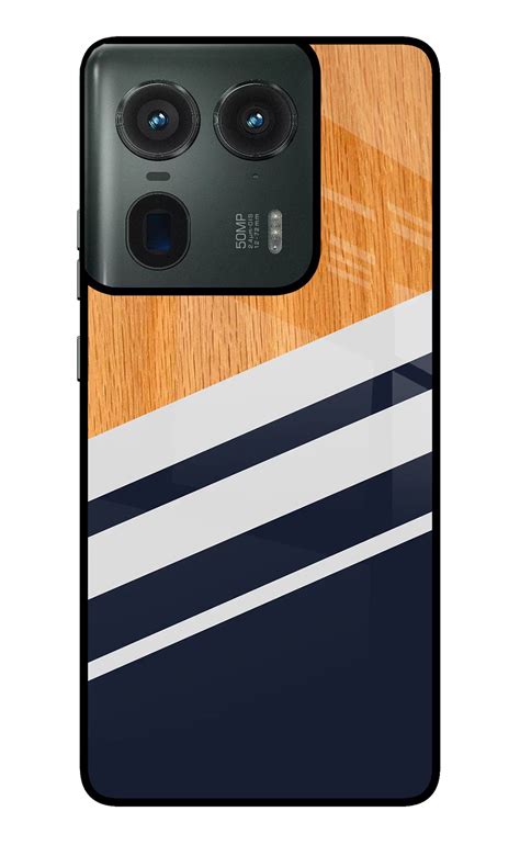 Buy Now Blue and white wooden Glass Case for Moto Edge 50 Ultra 5G ...