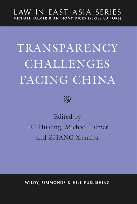 Buy Transparency Challenges Facing China (JCL Studies in Comparative ...
