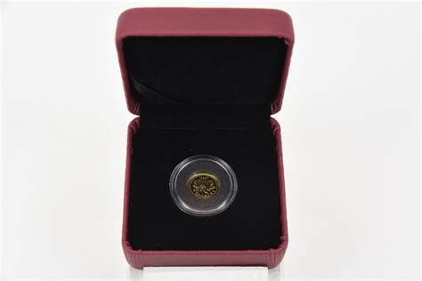 Royal Canadian Mint "Farewell" 2012 1 Cent Gold Coin