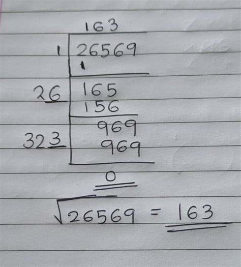 find the square root by the division method_26569 - Brainly.in
